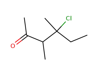 3,4-dimethyl-4-chlorohexane-2-one